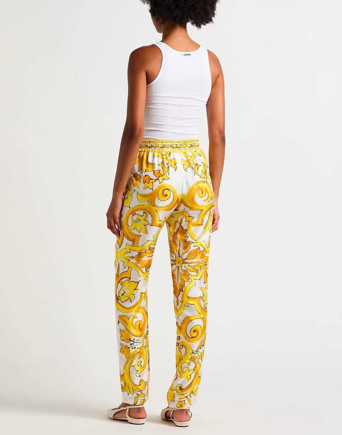 Топ джерси JACQUEMUS белый — фото 3