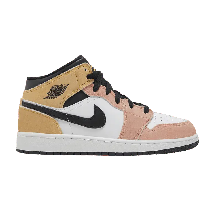 

Кроссовки Air Jordan Air Jordan 1 Mid SE GS 'Flight Club', розовый