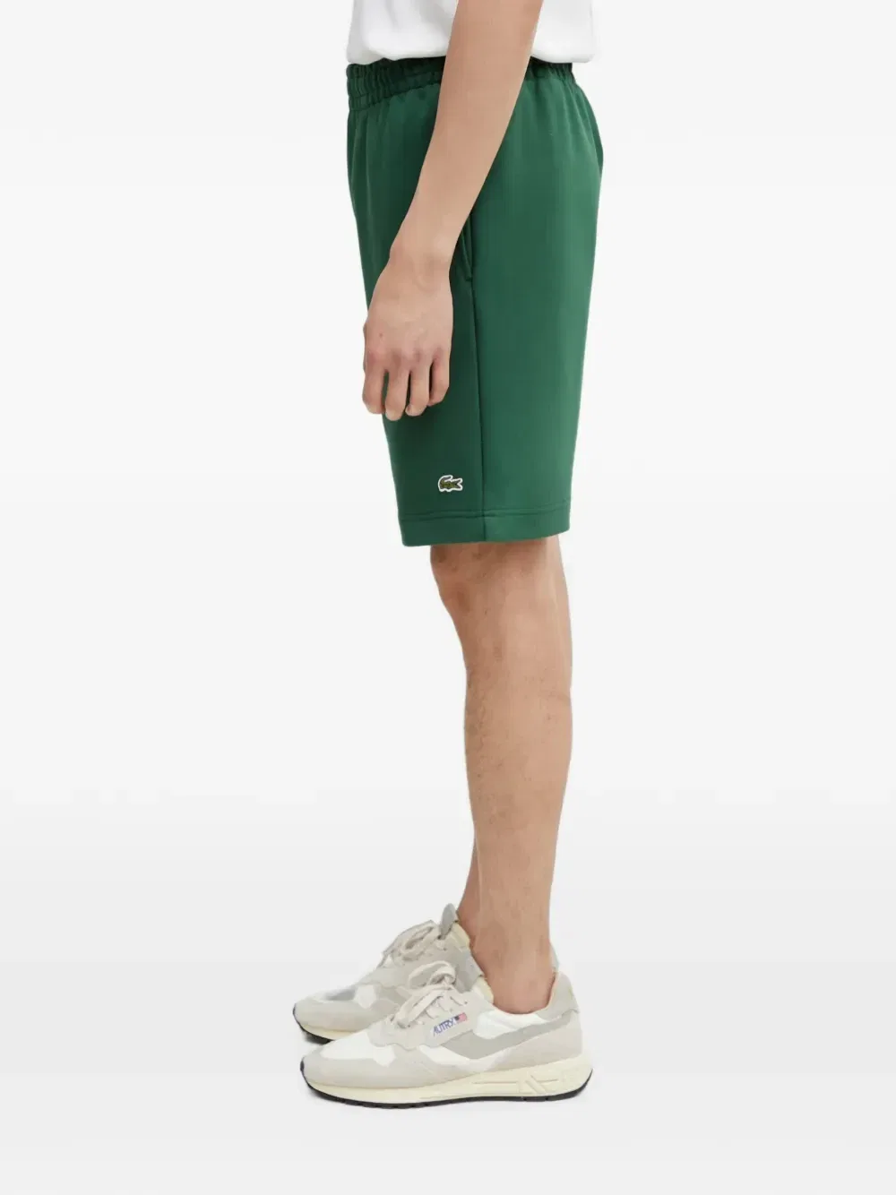 Шорты на кулиске с нашивкой-логотипом Lacoste, зеленый — фото 3