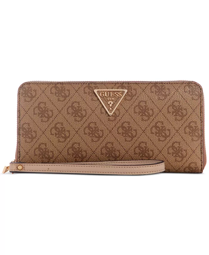 

Кошелек Laurel SLG Large Zip-Around GUESS, коричневый