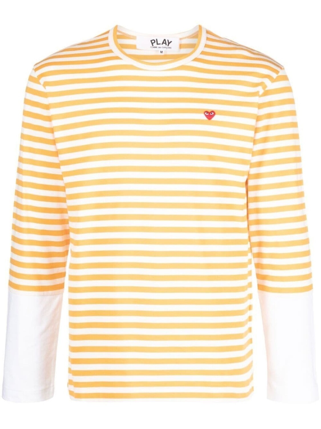 

Футболка с вышитым логотипом Comme Des Garçons Play, желтый