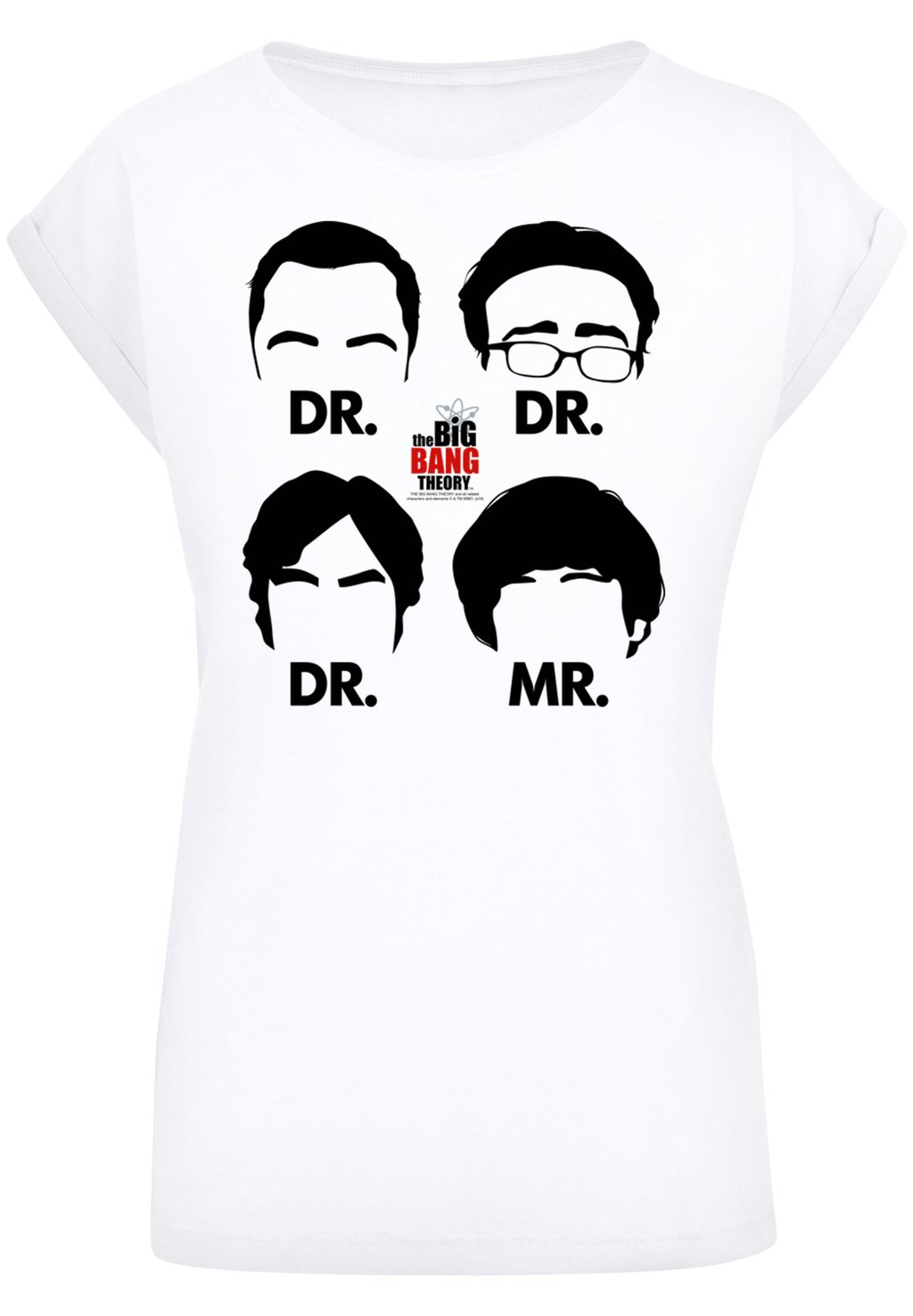 

Футболка с принтом BIG BANG THEORY TV SERIE DOCTORS AND F4NT4STIC, белый