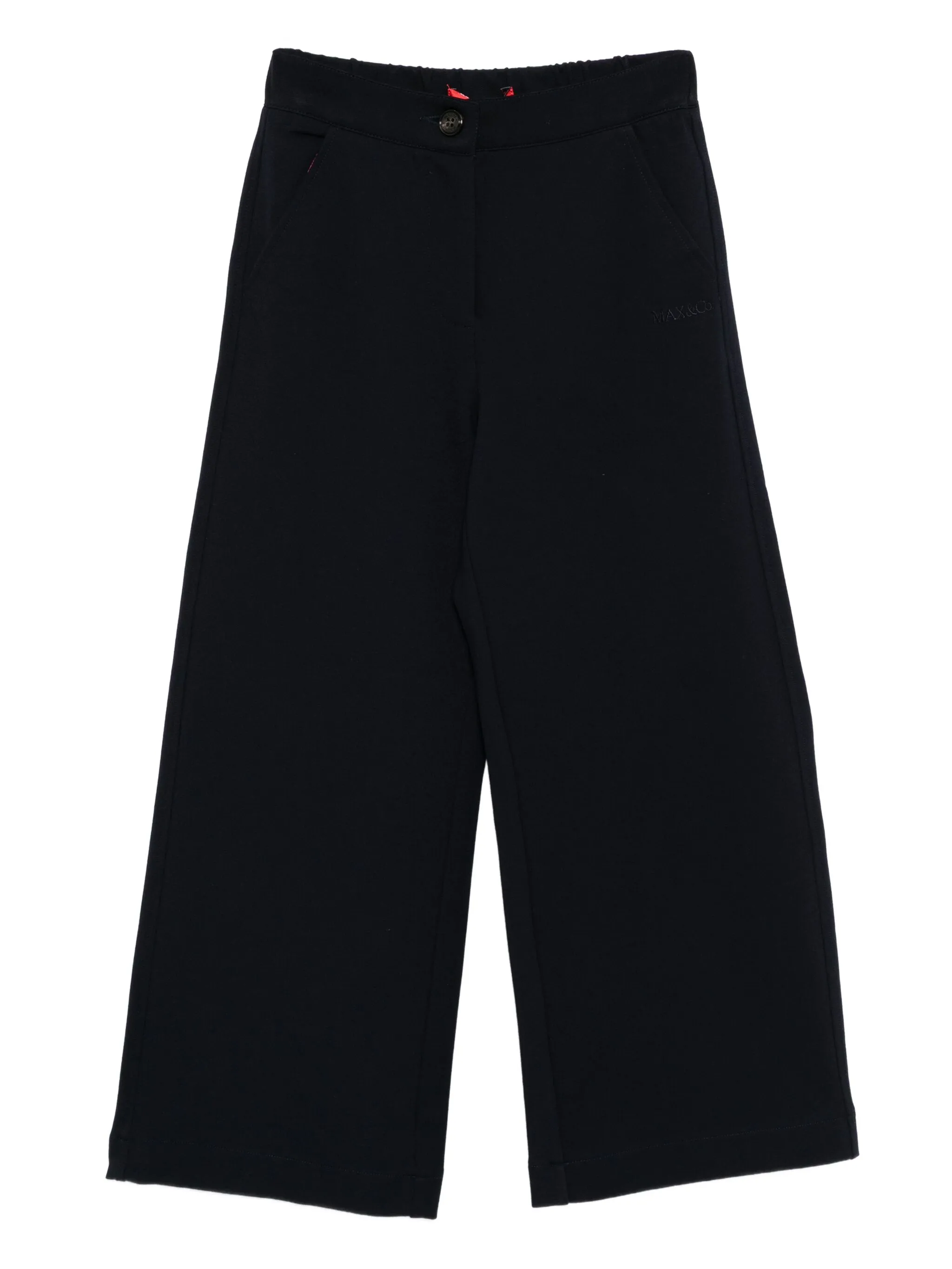 

Брюки с вышитым логотипом Max&Co. Kids, синий