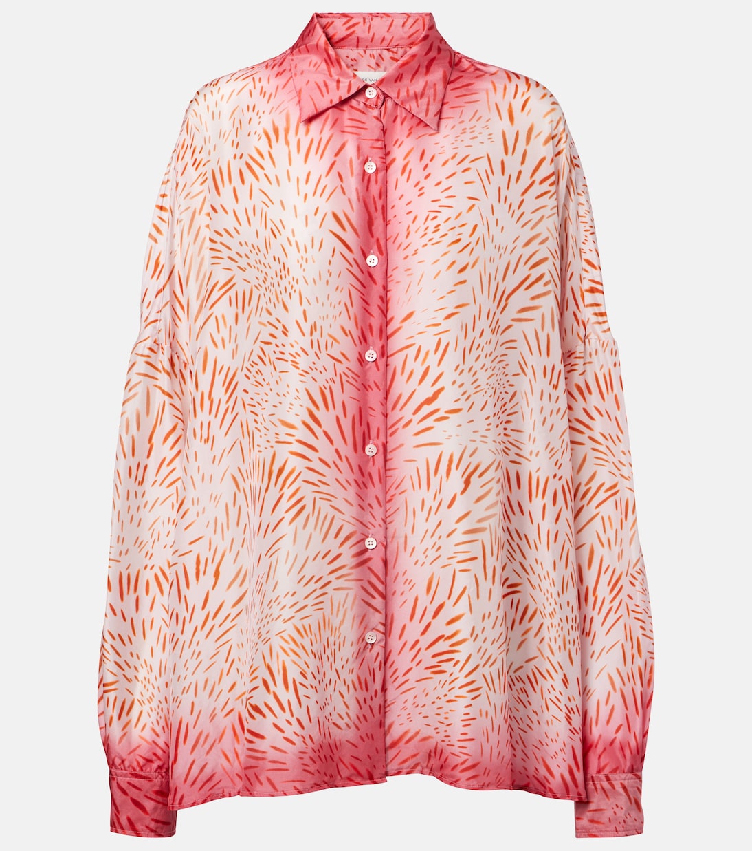 

Шелковая рубашка с принтом Dries Van Noten, Dessin B