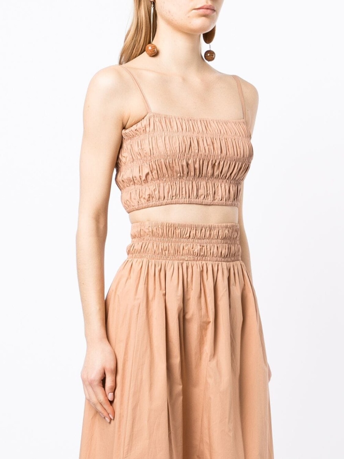 

Faithfull the Brand укороченный топ Liya, коричневый