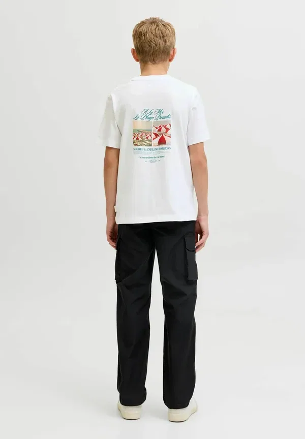 Футболка с принтом Jack & Jones Junior, ярко-белый — фото 2