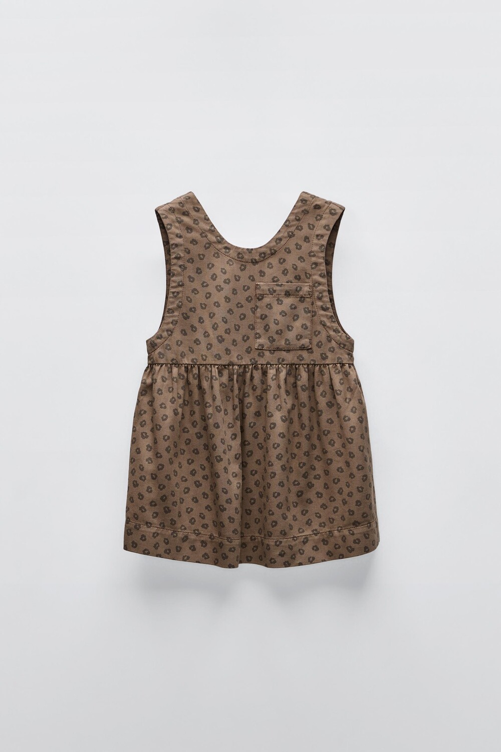 

Платье с животным принтом ZARA, коричневый