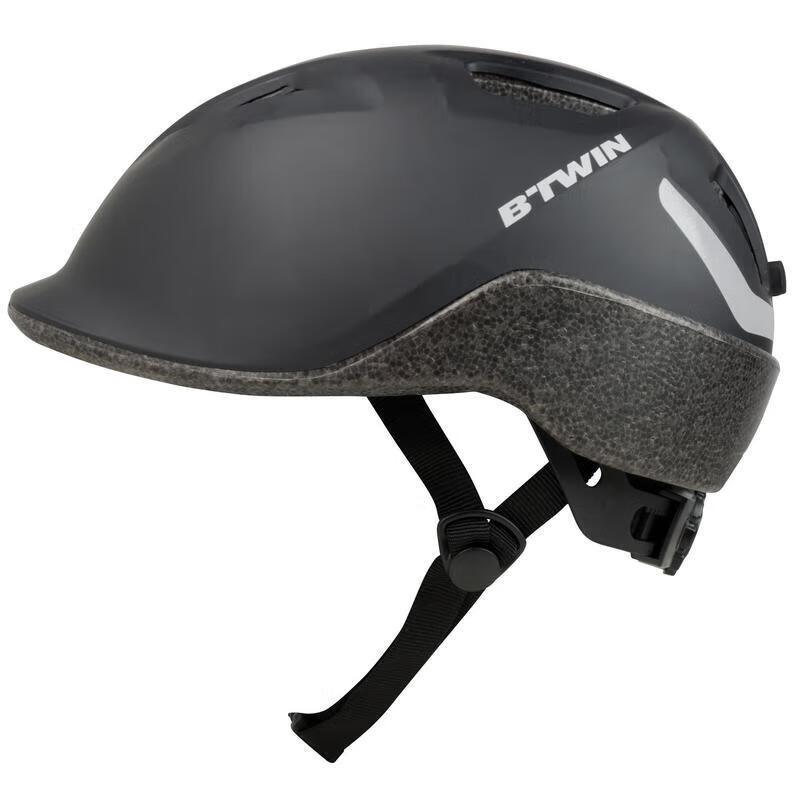 

Велосипедный шлем DECATHLON унисекс L (59–63 см), черный