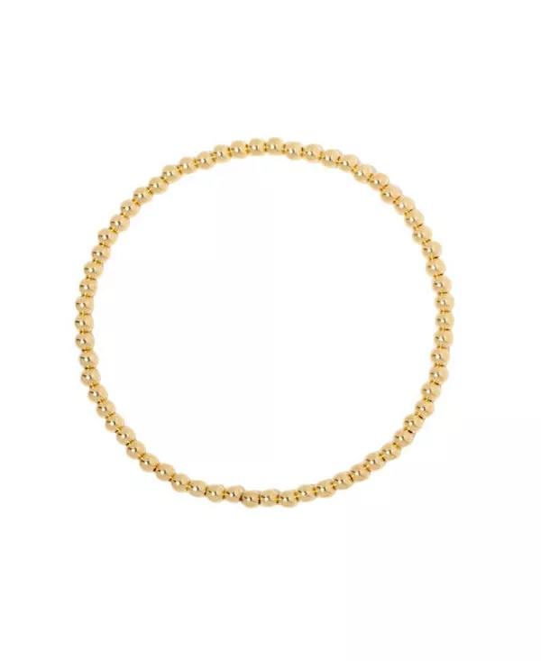 

Классический браслет из позолоченных бусин - 3 мм Little Sky Stone, gold