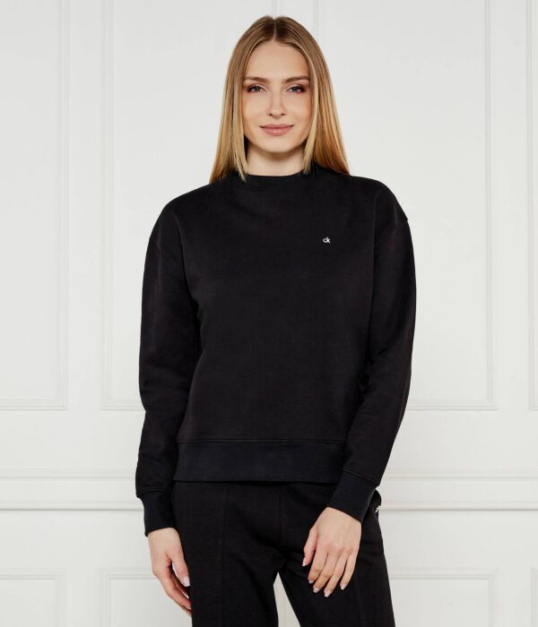 

Махровый свитер Regular fit Calvin Klein, черный