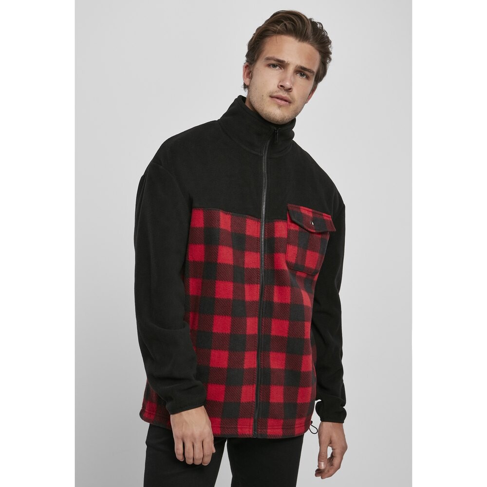 

Куртка Urban Classics Patterned Polar Fleece Track, черный