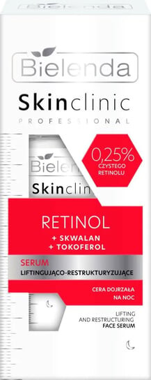 Сыворотка Bielenda — Лифтинг-реструктурирующая для лица, Ретинол + Сквалан + Токоферол , Skin Clinic — фото 2