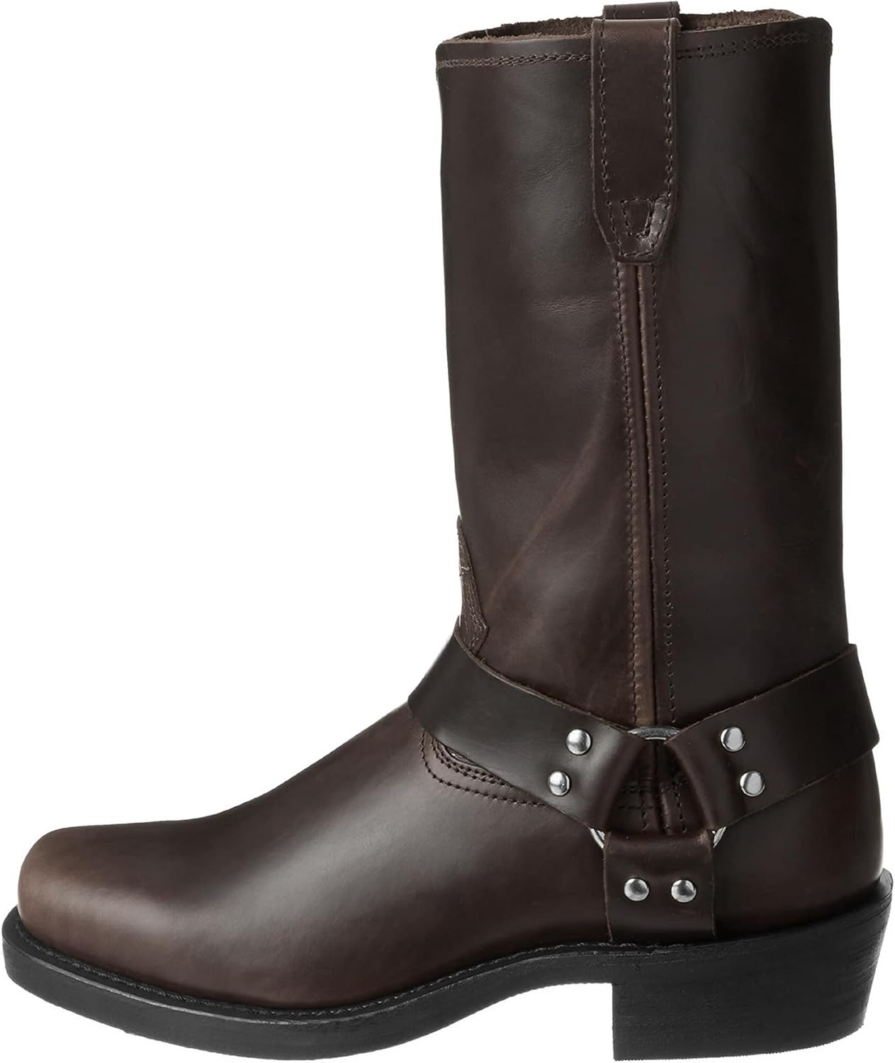 

Мужские вестерн-сапоги TNXZ с квадратным носком из кожи, мужские ковбойские сапоги в западном стиле, сапоги с квадратным носком и стальным носком, мужские кожаные сапоги с защитным носком, темно-коричневый