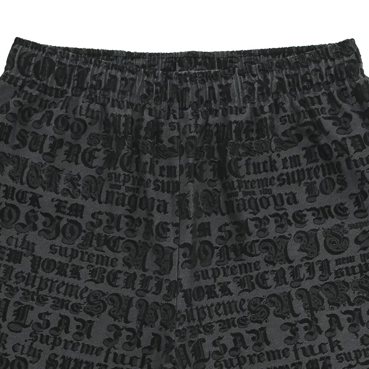 Шорты Supreme Cities Jacquard Short 'Black' — фото 3