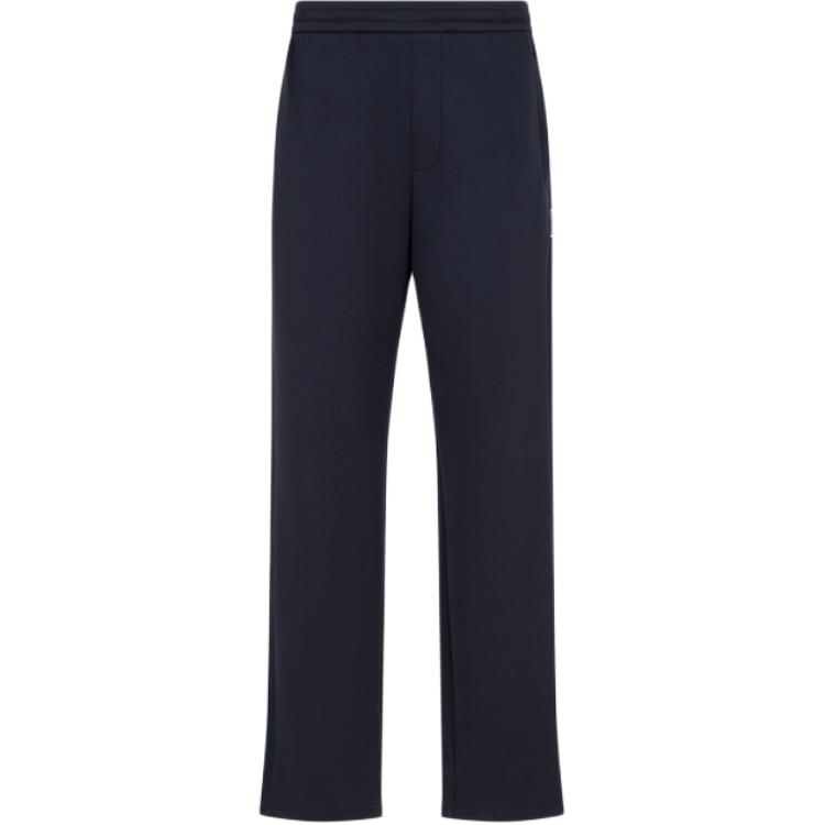 

ARMANI EXCHANGE AE FW24 вязаные спортивные штаны облегающая версия мужские marine blue