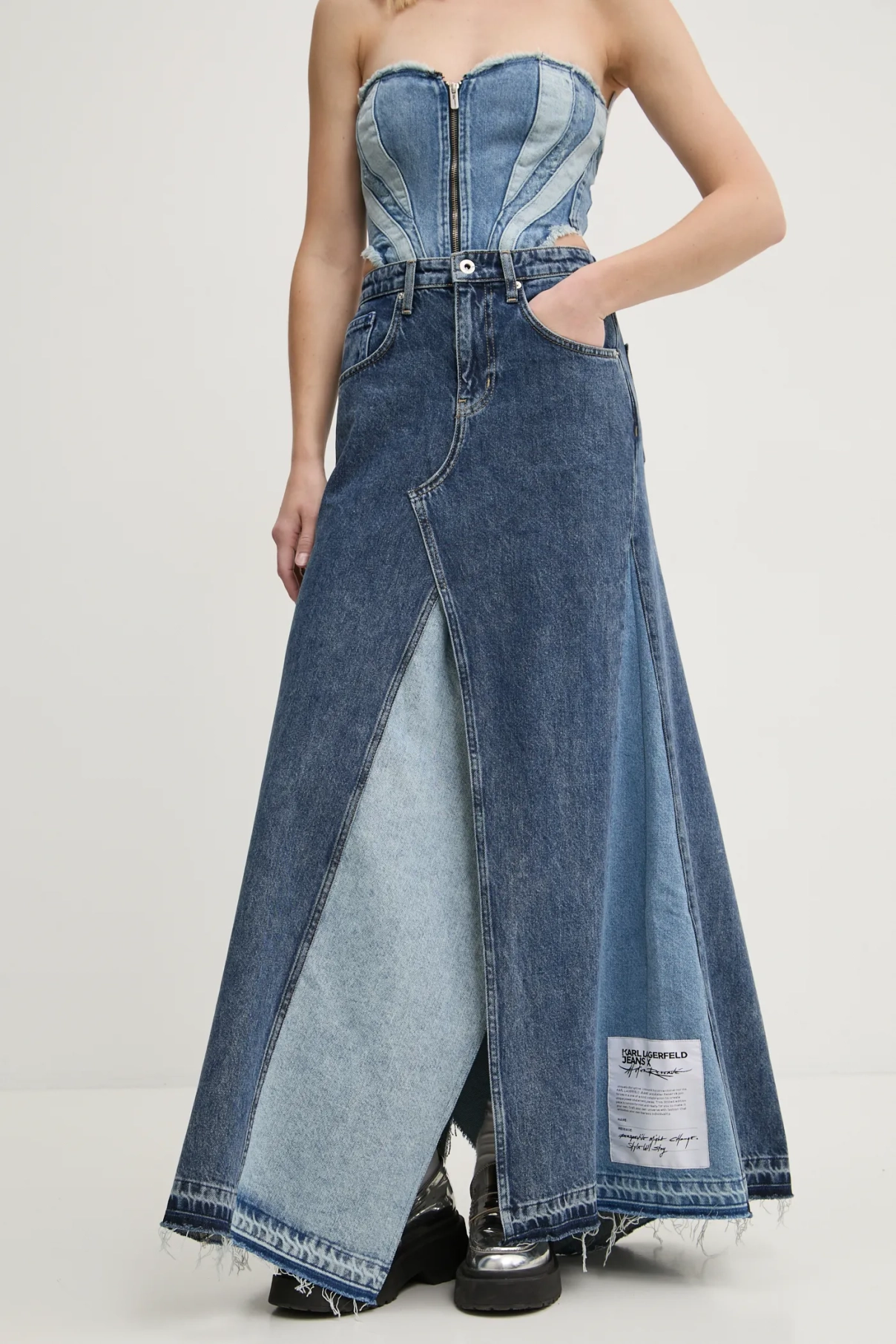 

Джинсовая юбка Karl Lagerfeld Jeans, синий