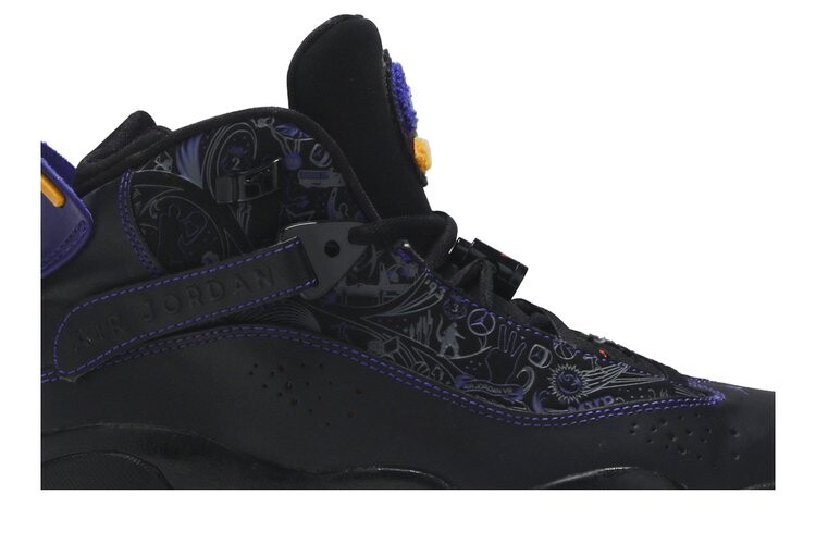 Кроссовки Air Jordan 6 Rings GS, черный — фото 2