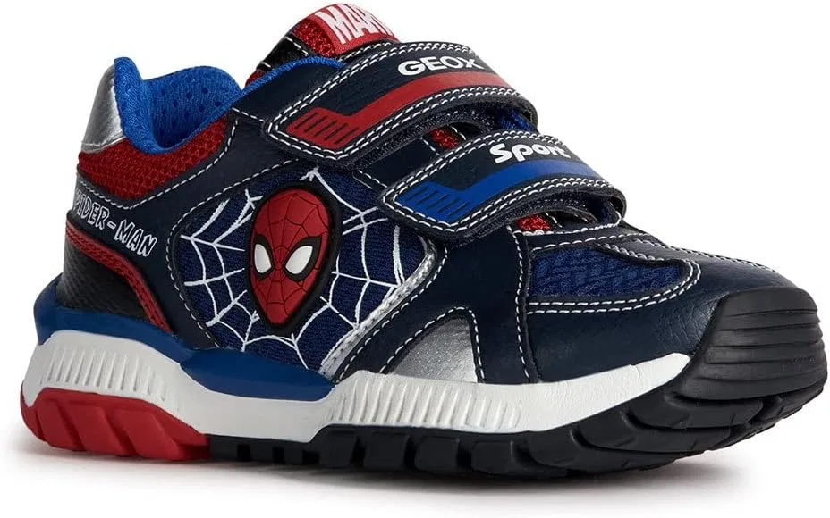 Кроссовки Geox Boys' J Tuono Boy Trainers, Navy Red — фото 2