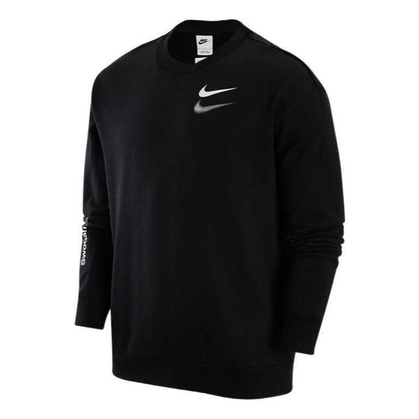 

Толстовка Nike swoosh shadow printed sweatshirt 'Black', черный