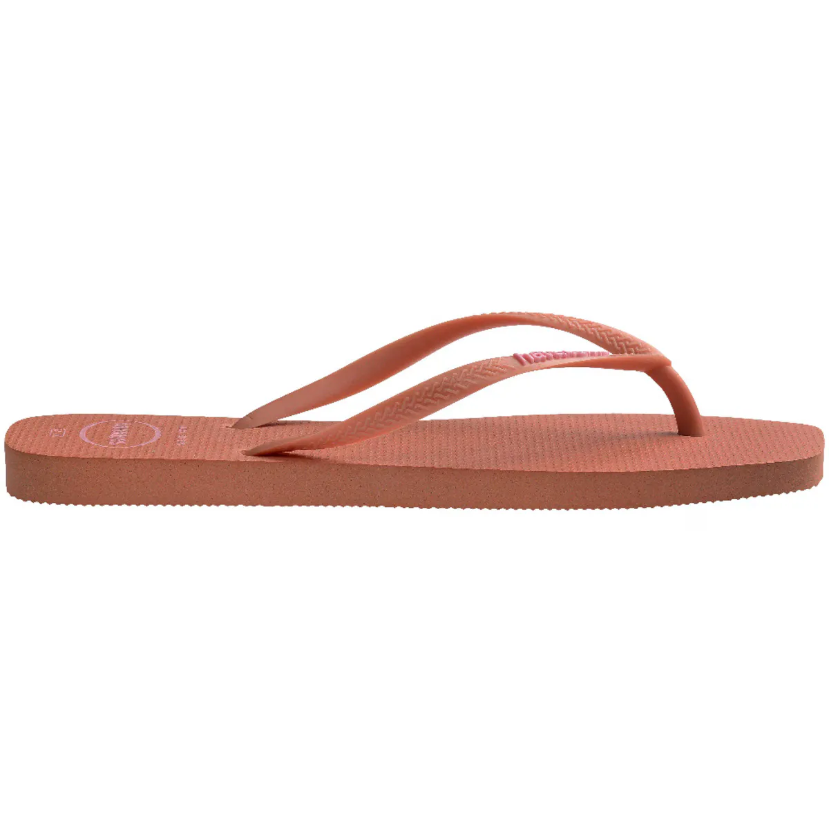 Женские сандалии Hav. Тонкий квадратный логотип Pop Up Pink Clay 412 Havaianas, цвет Azul Cielo — фото 3