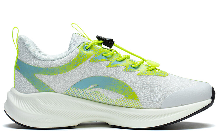 Кроссовки Fighting Falcon Kids GS Low-top Белые/зеленые Lining Young, зеленый — фото 2