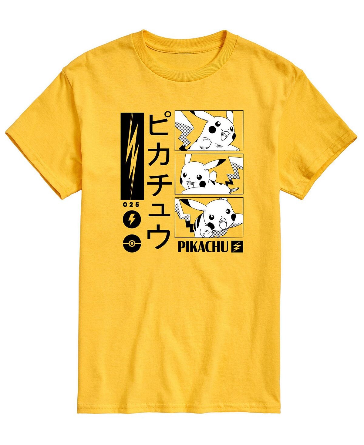 

Мужская футболка с рисунком Pokemon Kanji Pika AIRWAVES