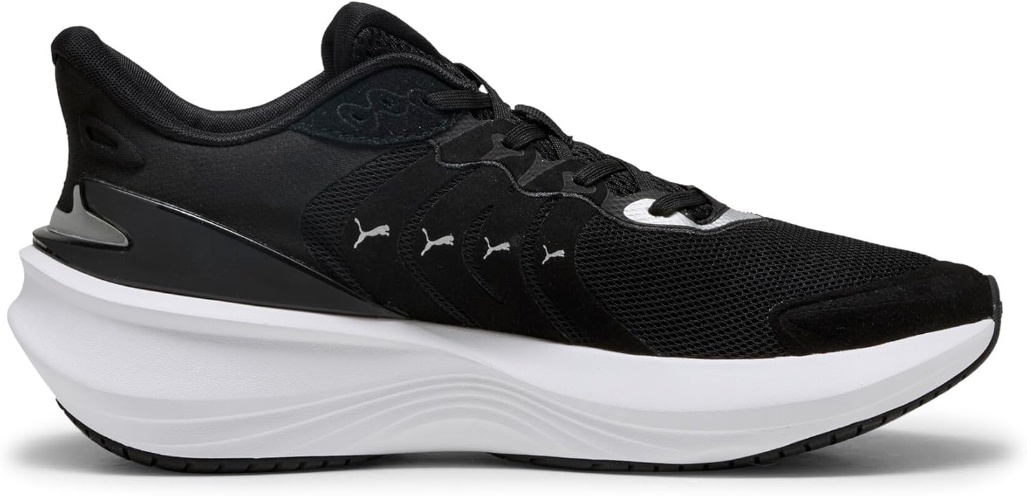 Мужские беговые кроссовки Puma Pulse Pro, черно-бело-серебристый — фото 3