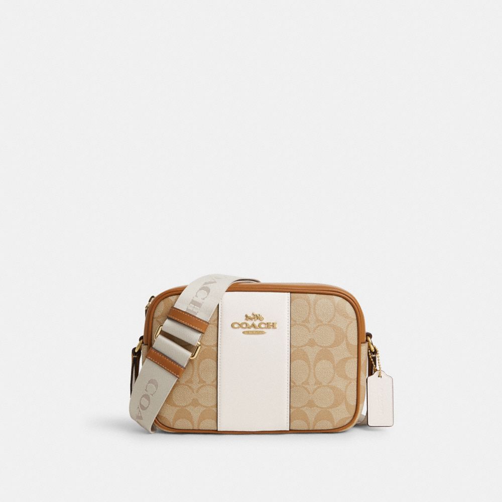 

Сумка Coach Jamie Camera Bag, цвет Gold/Light Khaki/Chalk Lt Saddle