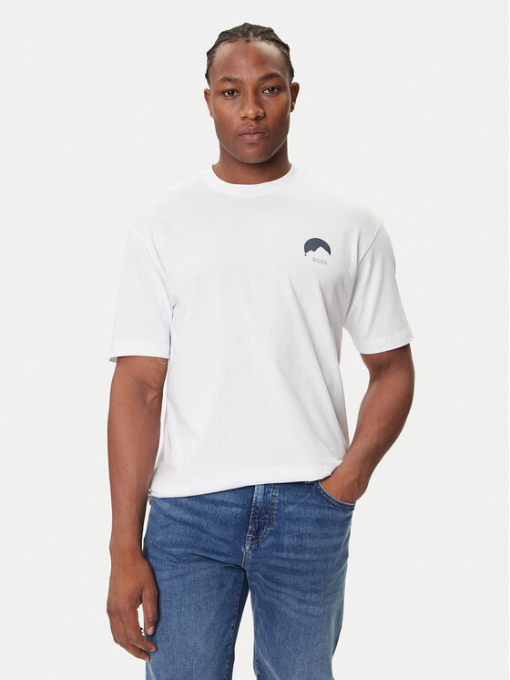 

Футболка relaxed fit Te_Move 50547087 Boss, белый