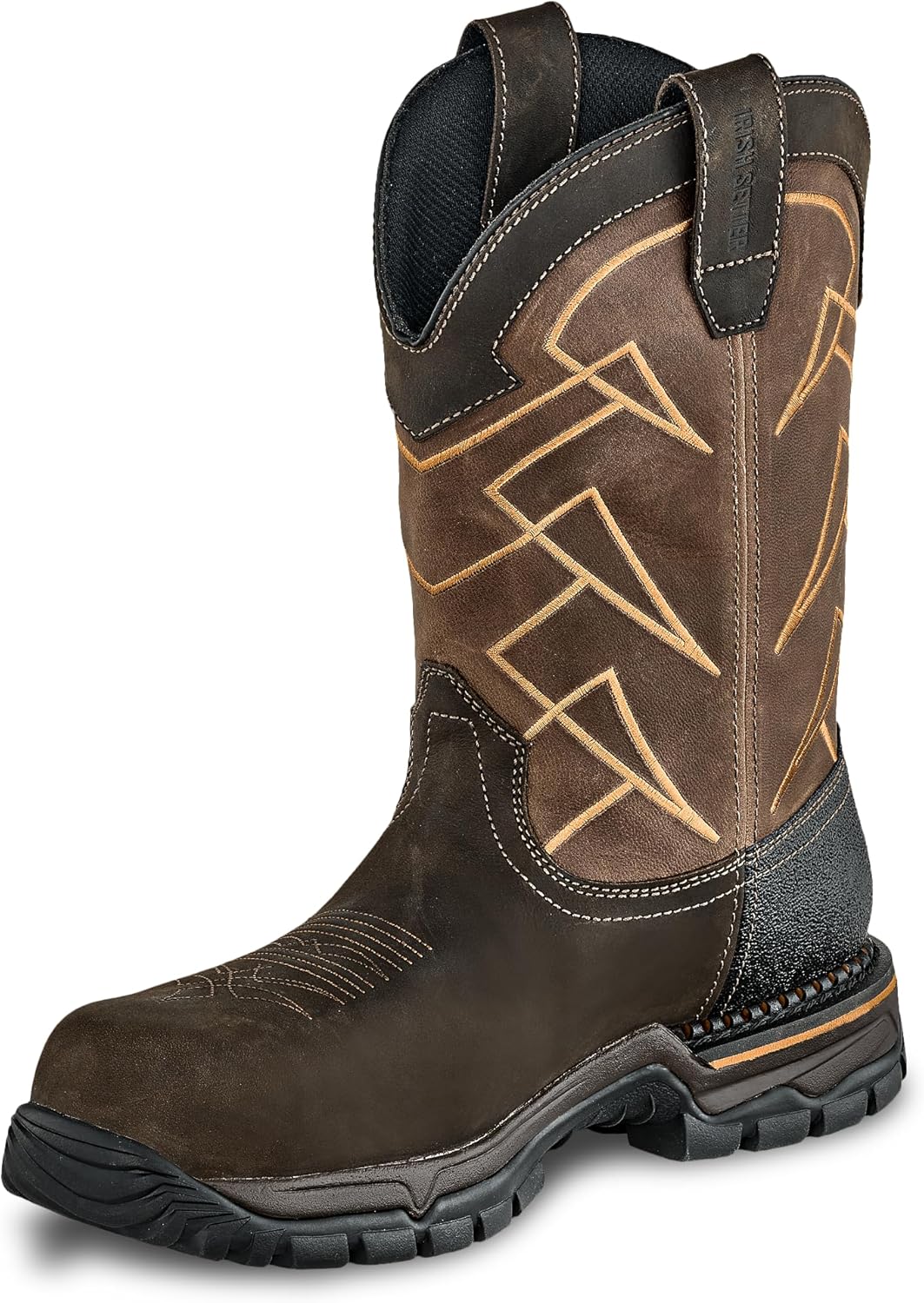 

Ирландский сеттер, Ту Харборс, мужской, 11, водонепроницаемые, с мягким носком, рабочие ботинки Irish Setter, коричневый/золотой