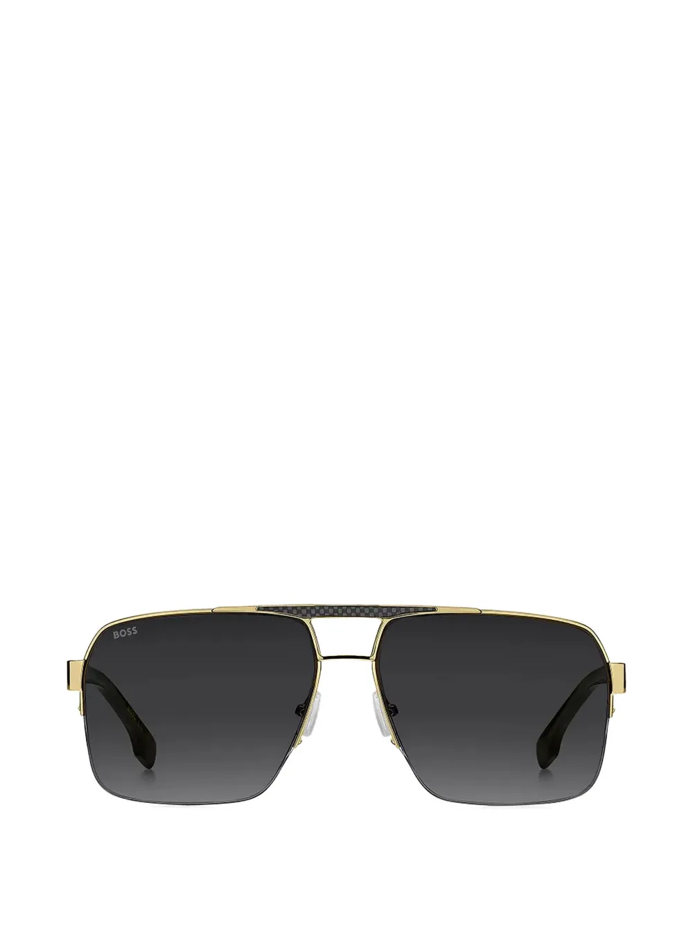 

Солнцезащитные очки в винтажном стиле (browline) Boss, золотой