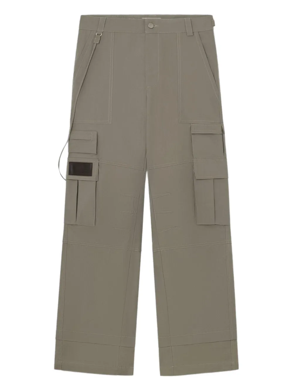 

Прямые брюки карго кобальтового цвета Carrer, зеленый