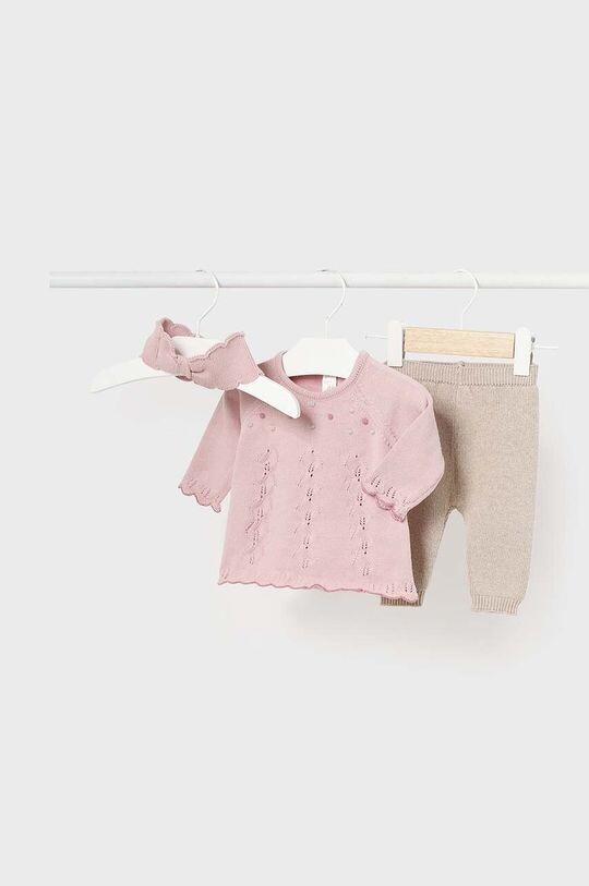 

Хлопковый детский комплект Mayoral Newborn, розовый