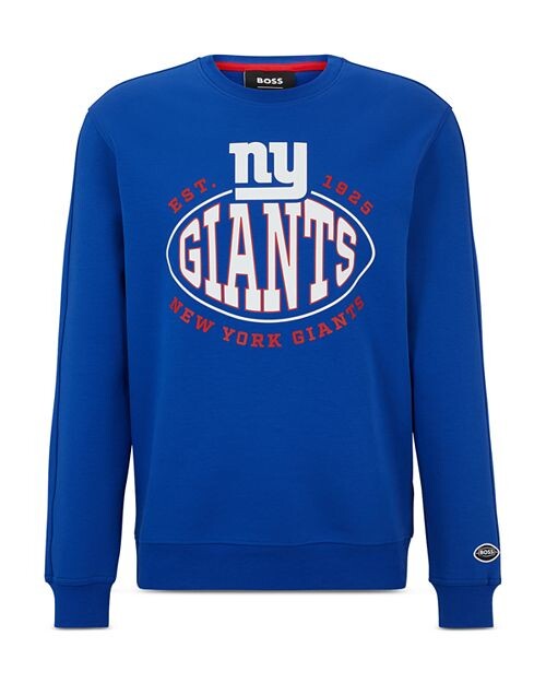 

Толстовка обычного кроя с круглым вырезом с принтом BOSS NFL New York Giants из смеси хлопка BOSS, цвет Blue