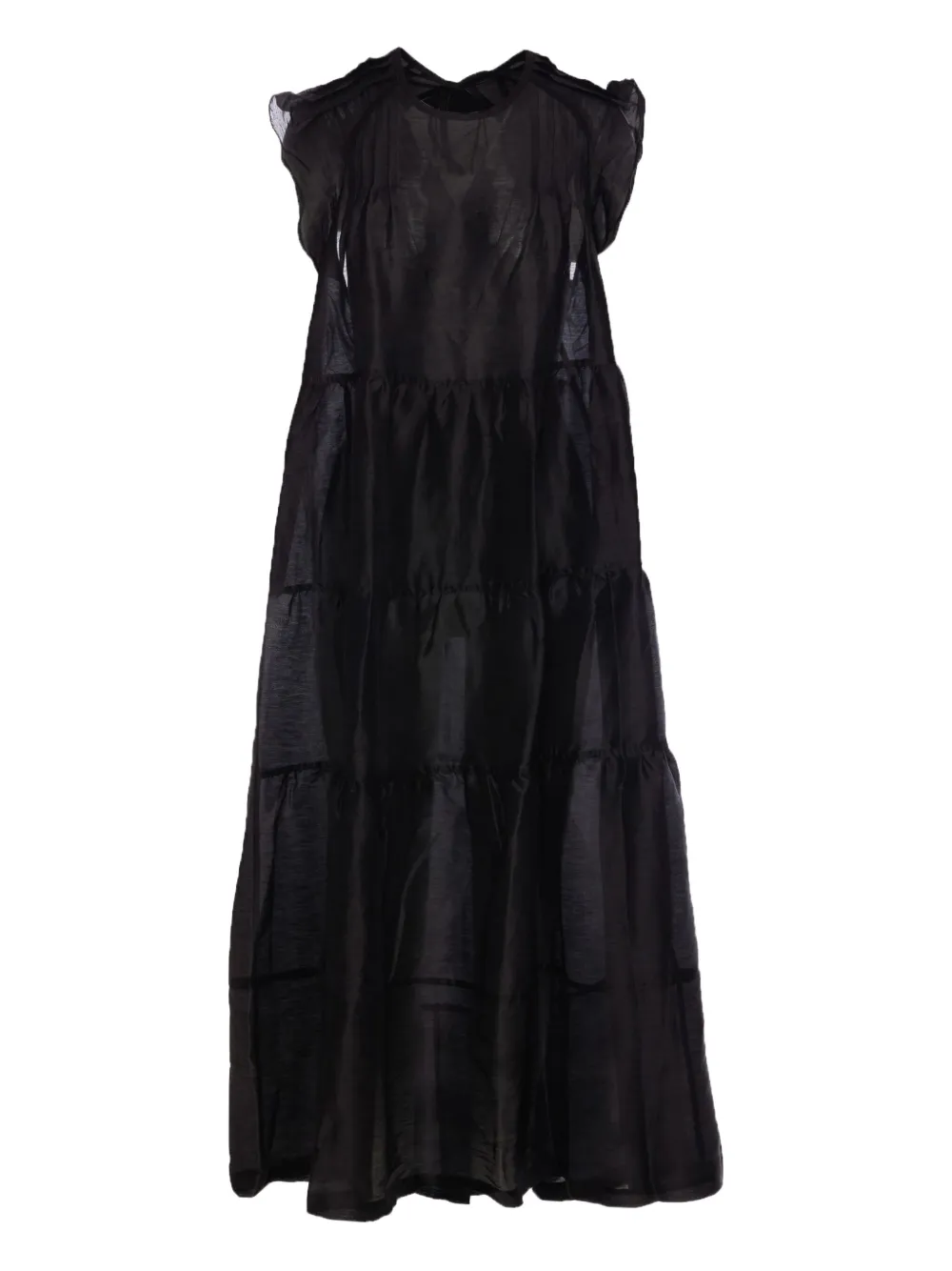 

Ярусное платье со шнуровкой Maurizio Pecoraro, черный