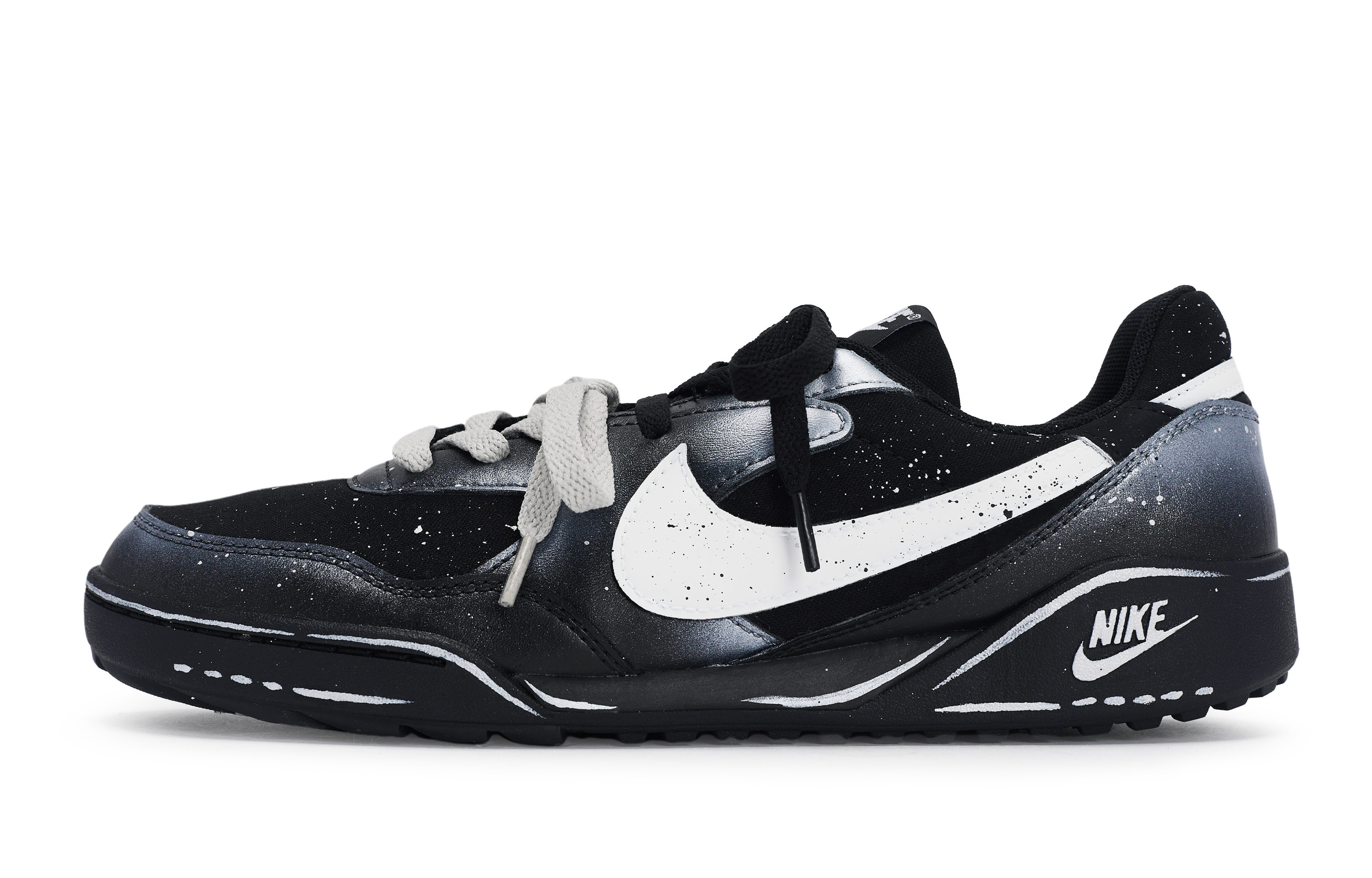 

Nike Мужские кроссовки для скейтбординга Terra Manta Yitoy, Xingji Coordinates, износостойкие, низкие, черно-белые