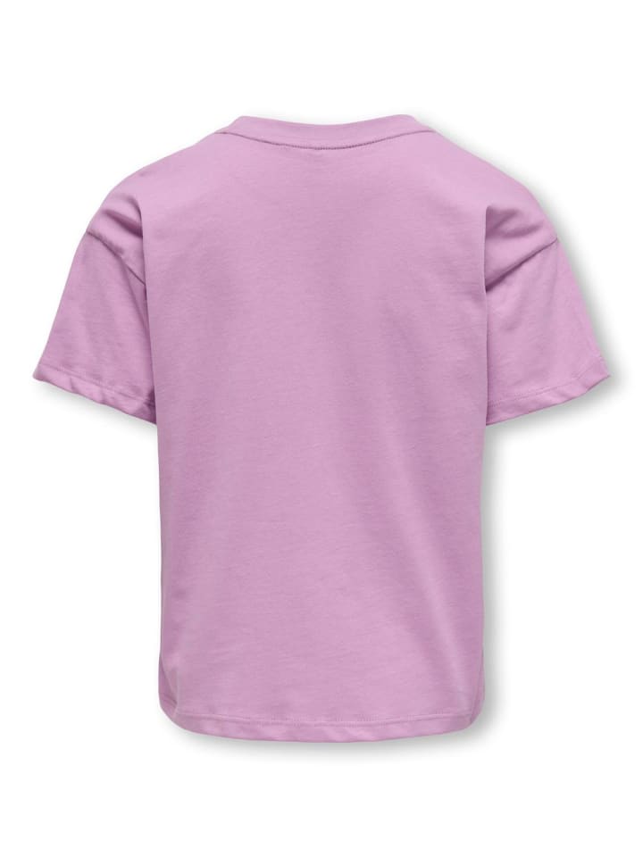Футболка KIDS ONLY T-Shirt KOGMAIKEN LIFE CROP S/S ONLY, цвет african violet — фото 2
