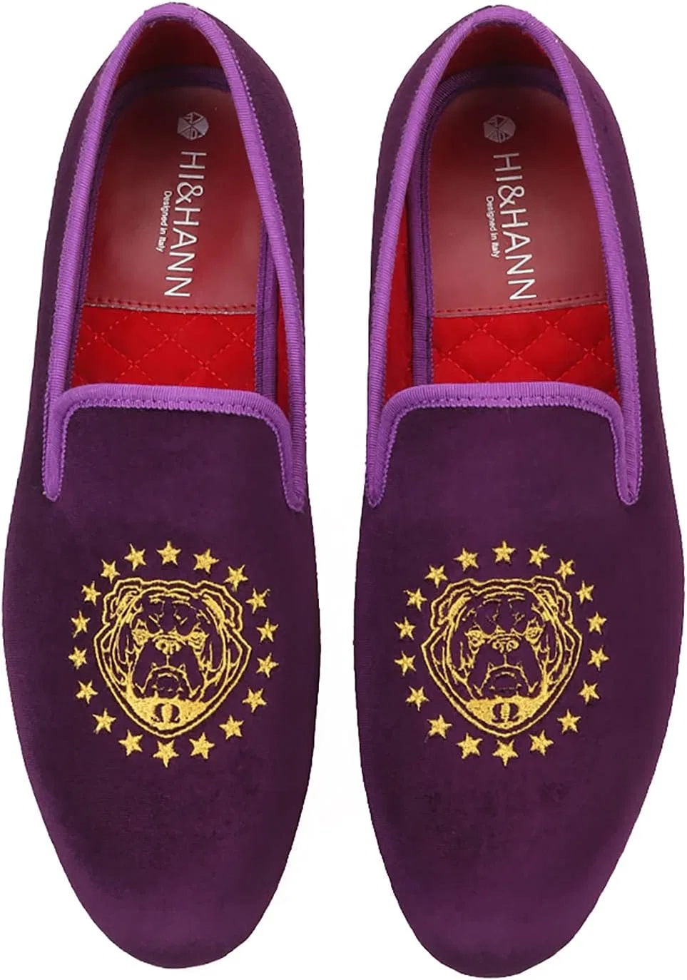 Лоферы вельветовые HI&HANN Purple