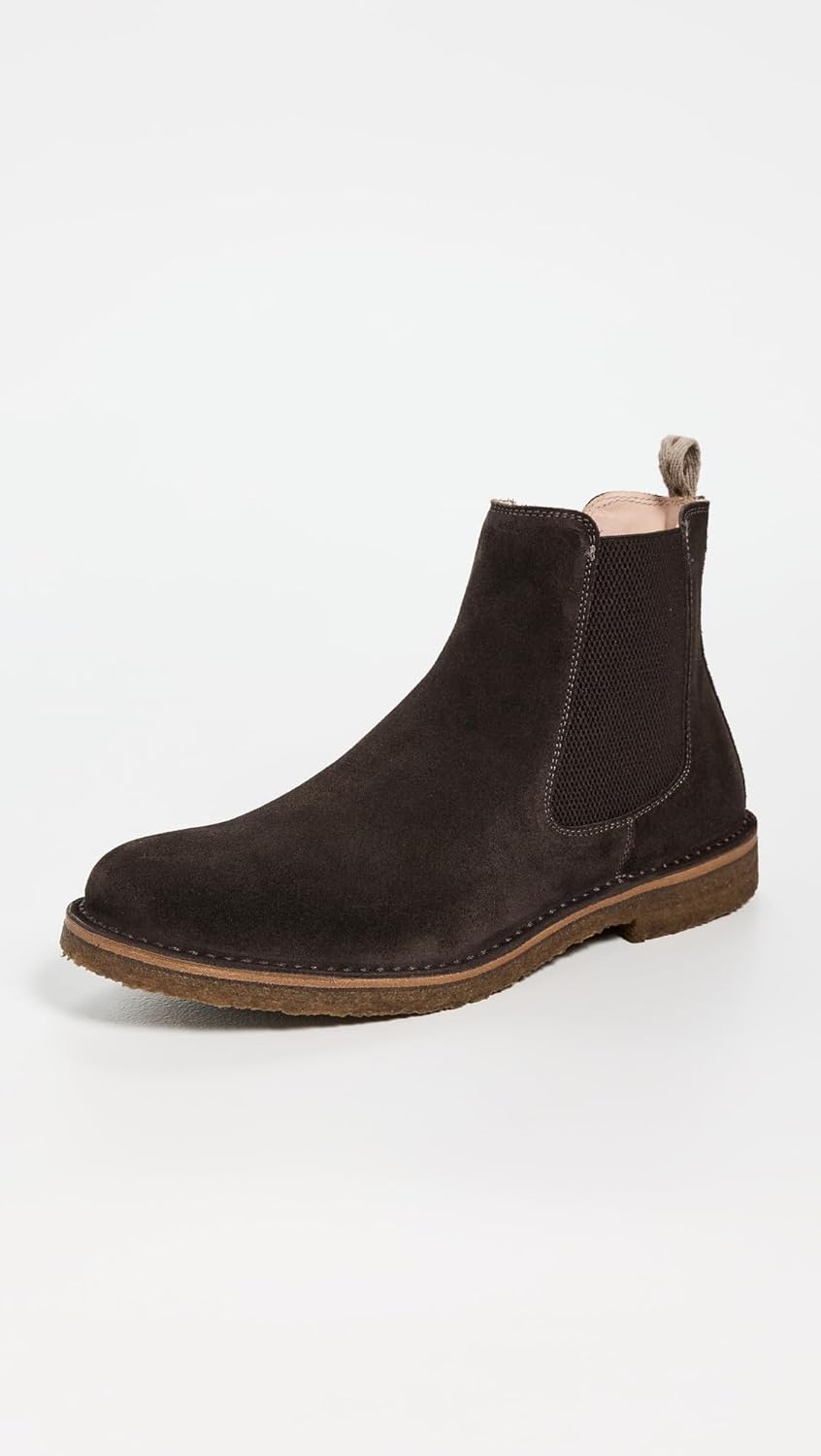 Мужские ботинки челси Astorflex Bitflex из замши с креповой подошвой, Dark Chestnut — фото 2