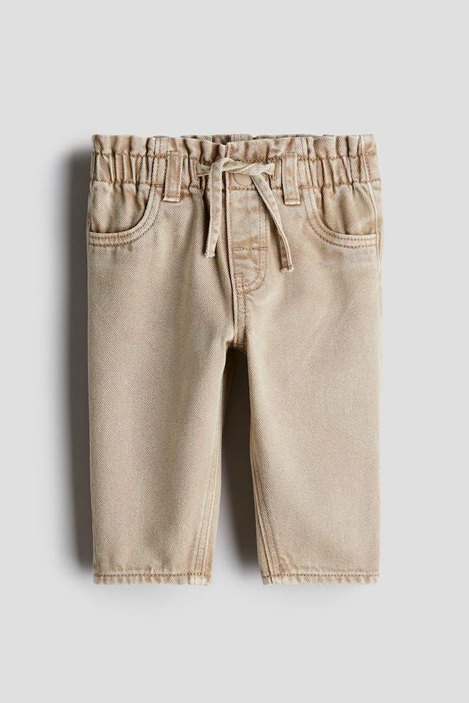 

Джинсы-Бумажные пакеты H&M, бежевый