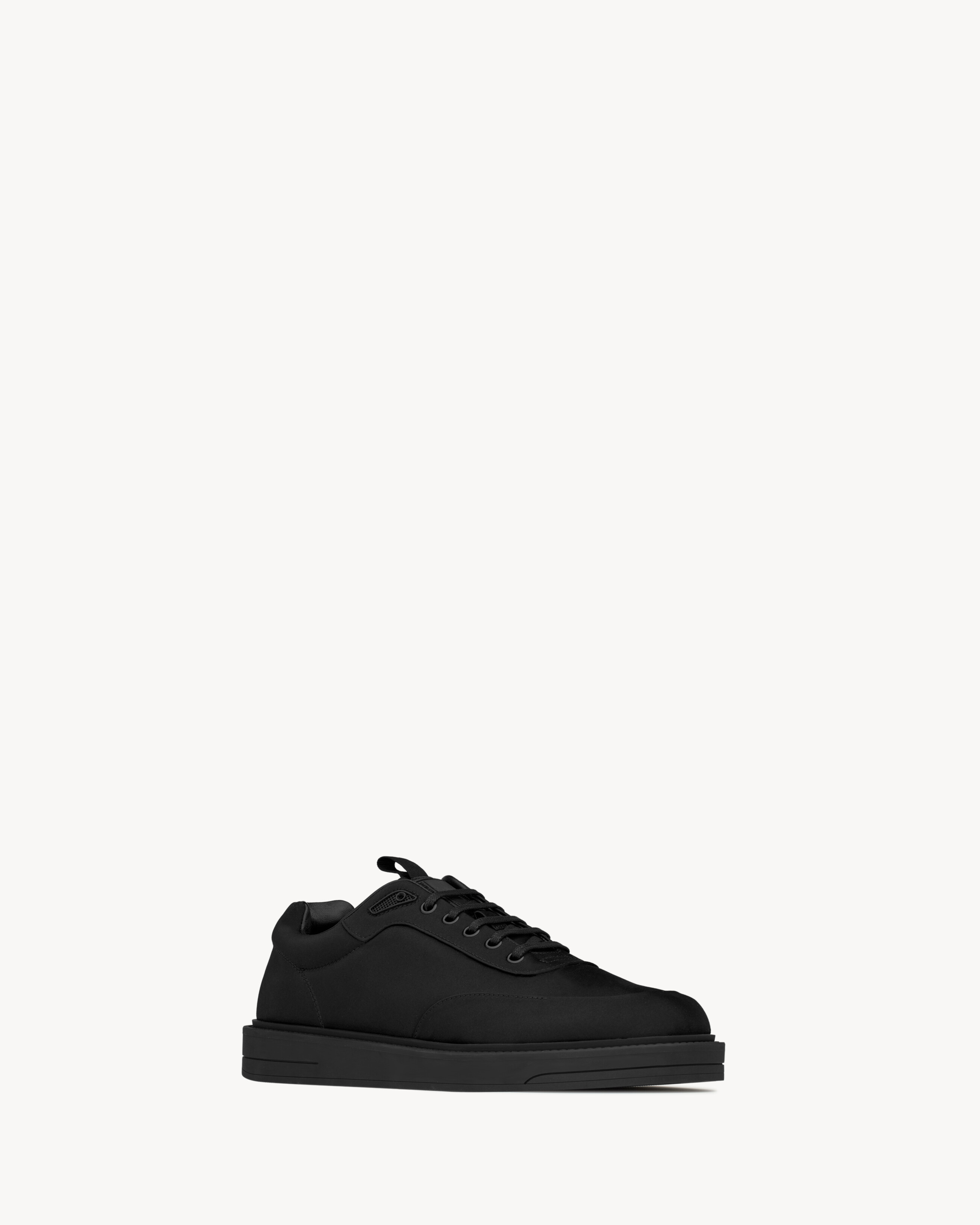 Кеды ALTMAN из сатина SAINT LAURENT, черный — фото 3