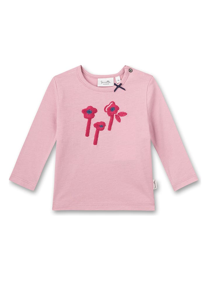 

Рубашка с длинным рукавом Sanetta Kidswear, розовый
