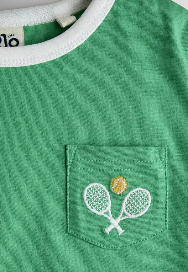 Футболка стандартного кроя с аппликацией в виде надписи. Jojo Maman Bébé, Green Tennis Club — фото 3