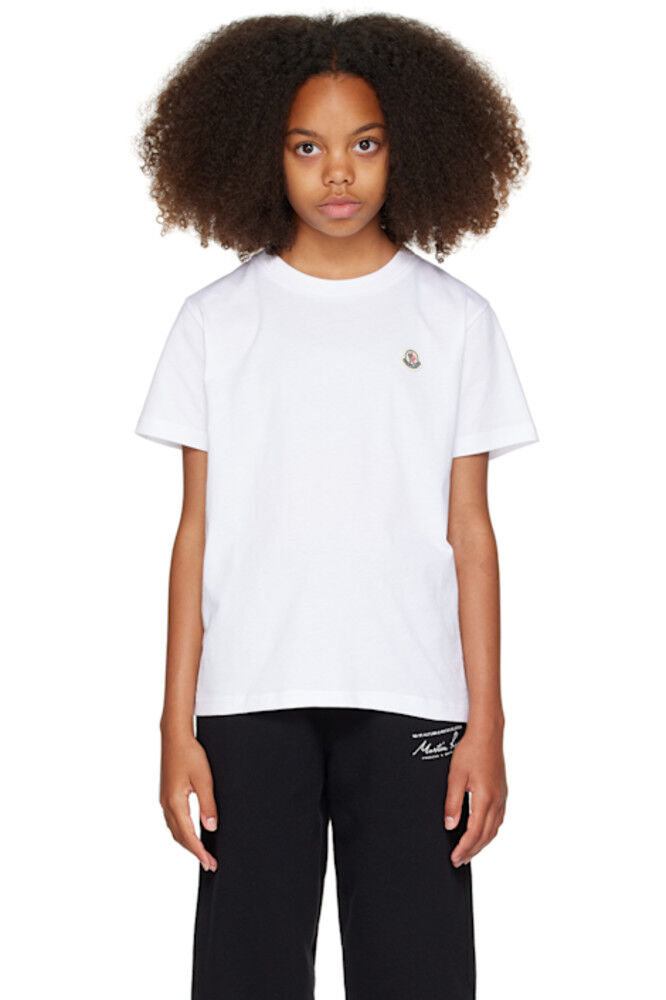 

Футболка с логотипом Big Kids White Moncler Enfant