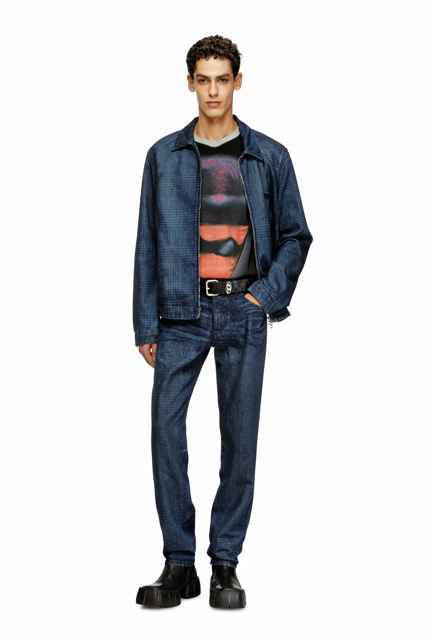 Мужские джинсовые брюки 2023 D-FINITIVE-S3 L.32 Diesel, Dark indigo blue — фото 3