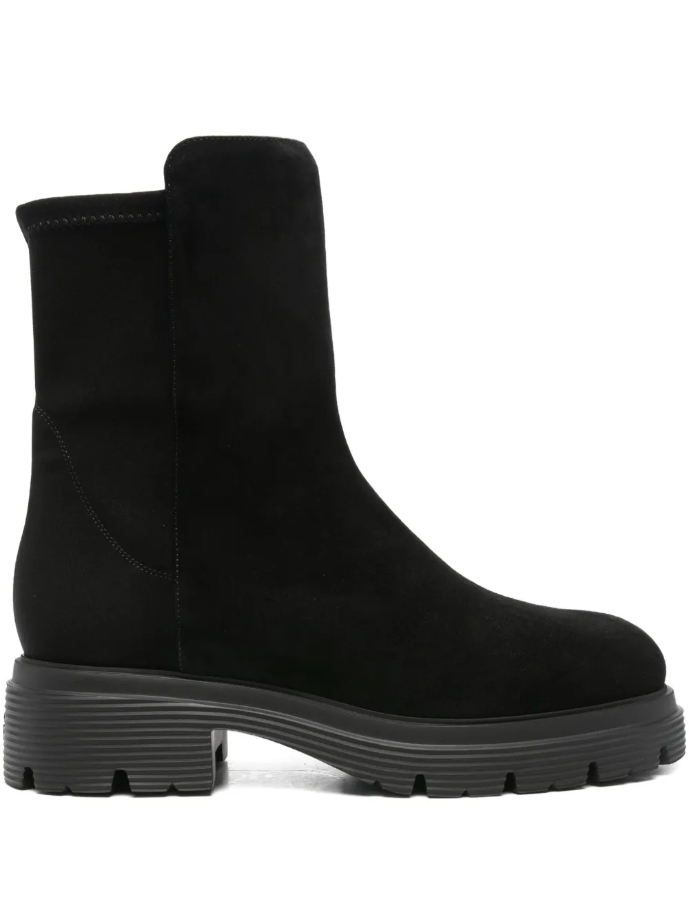 Кожаные ботильоны Stuart Weitzman, черный