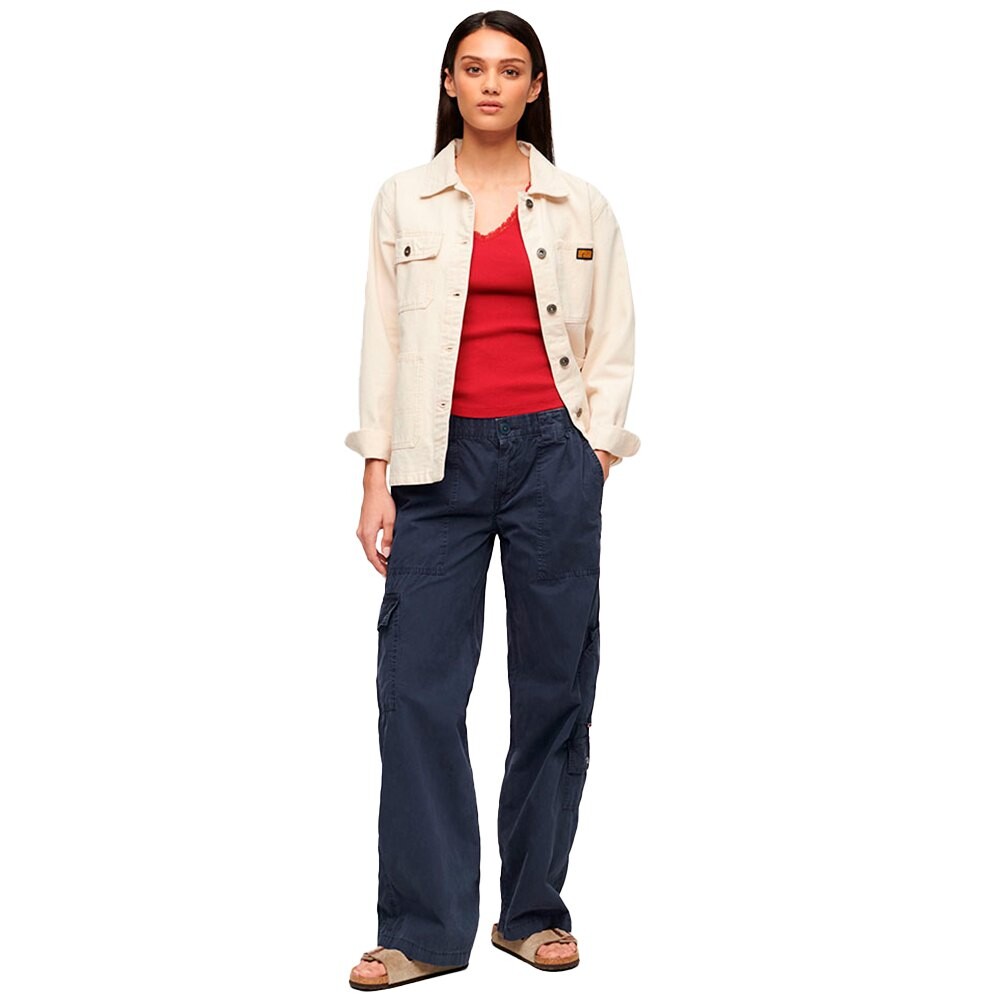 

Брюки Superdry Embroidered Cargo cargo, серый