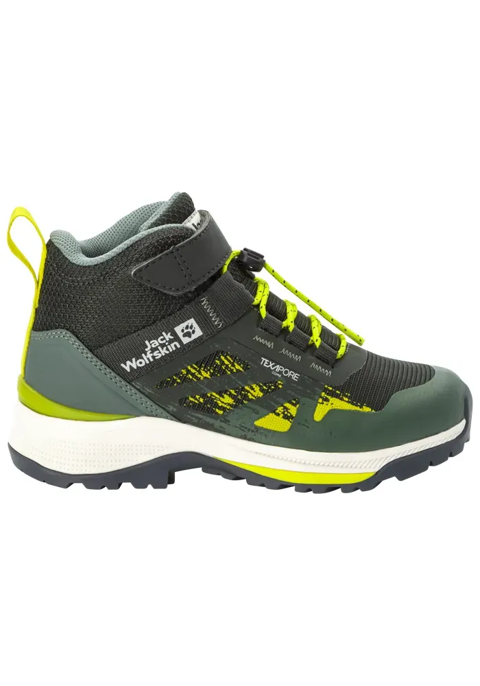 

Кроссовки Jack Wolfskin "VILLI HIKER TEXAPORE MID K", зеленый