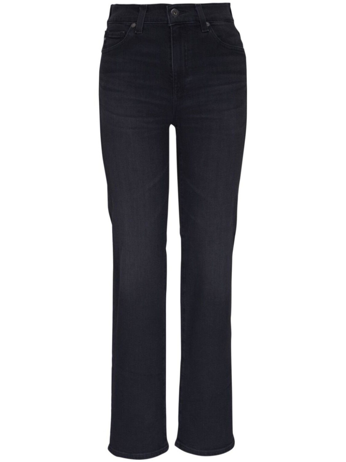 

AG Jeans прямые джинсы с нашивкой-логотипом, черный