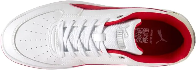 Мужские кроссовки PUMA Scuderia Ferrari X Caven 2.0 с шнуровкой для повседневной носки - черные, белый — фото 4